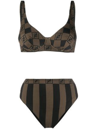 FENDI Micro FF Printed Bikini 